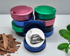 Lips Pencil Drawing Snus Storage Case Blue