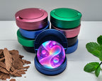 Glowing Lava Lamp Trippy Snus Storage Case Blue