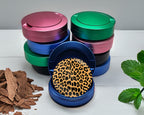 Leopard Print Snus Storage Case Blue
