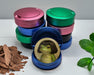 Cute Frog with Bob Haircut Meme Snus Storage Case Blue