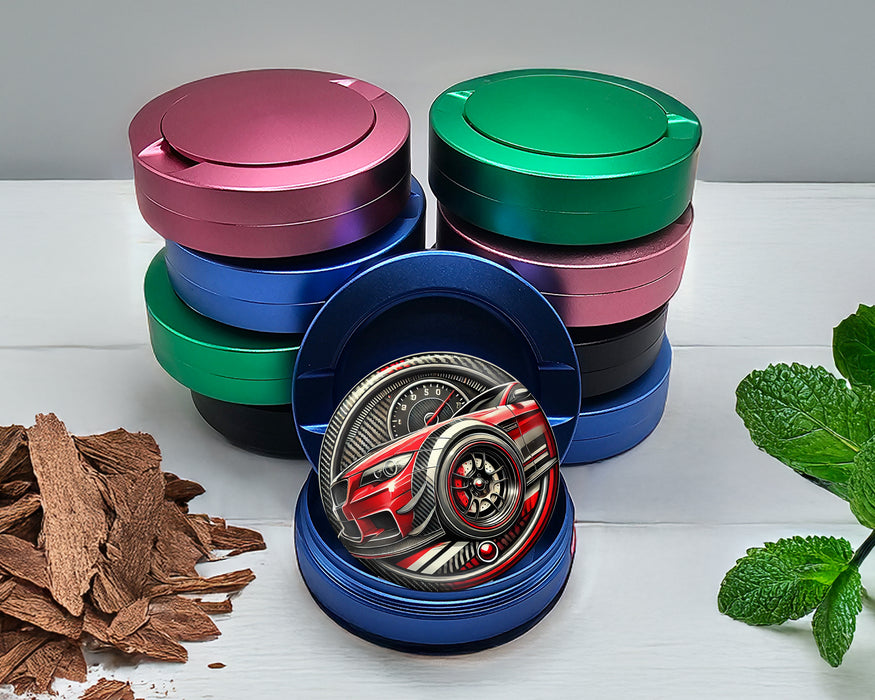 Racing Stripes Snus Storage Case Blue