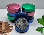 Viking Warrior Axe and Runes Snus Storage Case Blue
