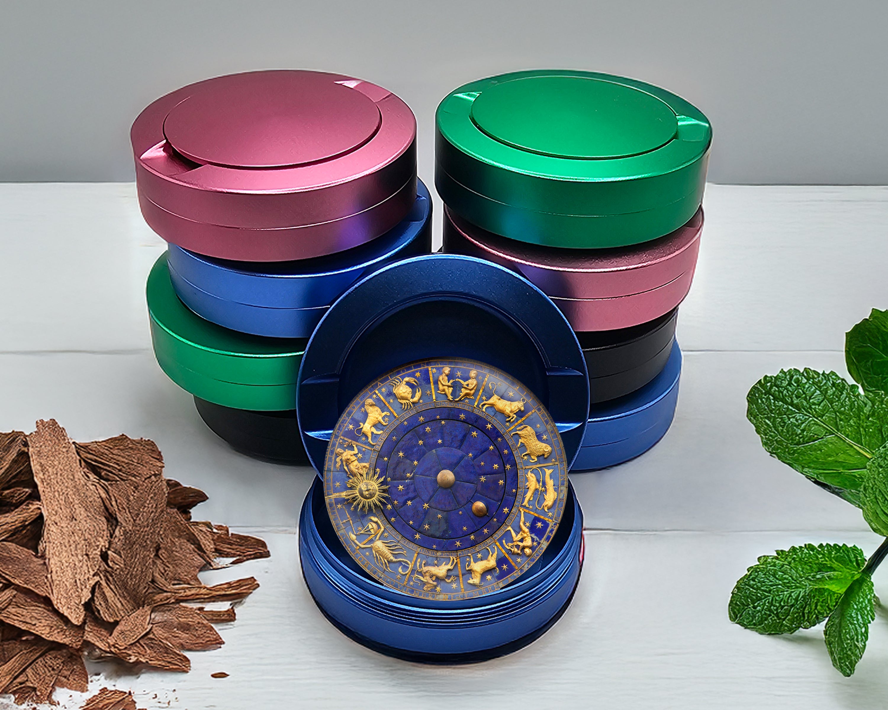 Zodiac Astrology, Signs Of The Zodiac Snus Storage Case Blue