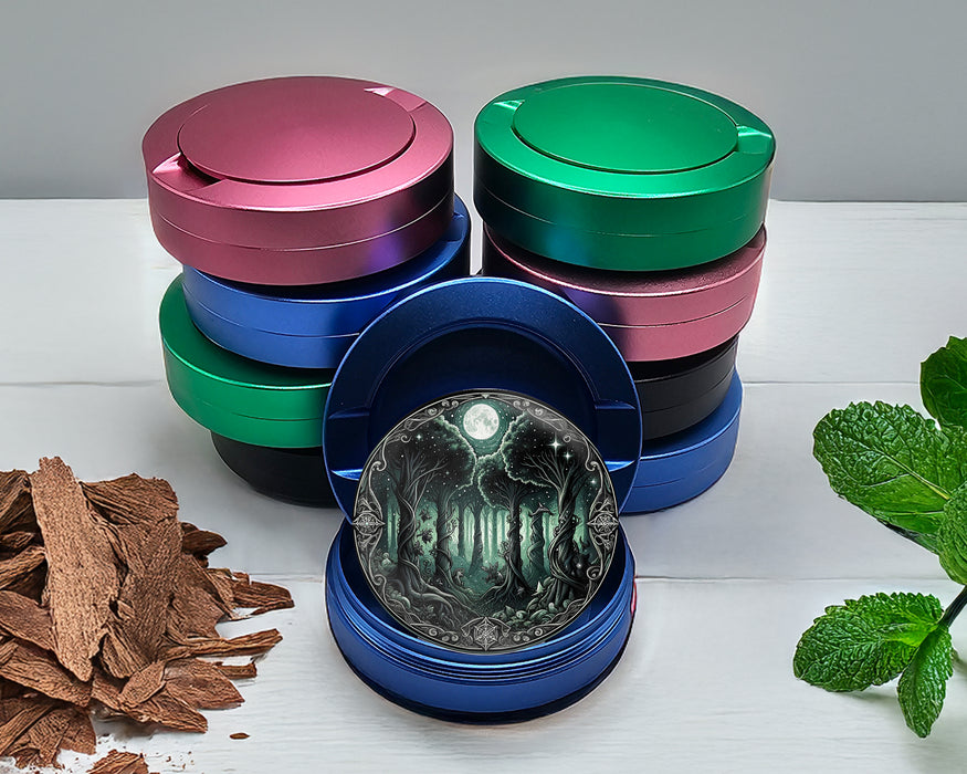 Enchanting Forest Snus Storage Case Blue