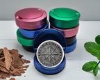 Nordic Compass Rune Emblem Snus Storage Case Blue