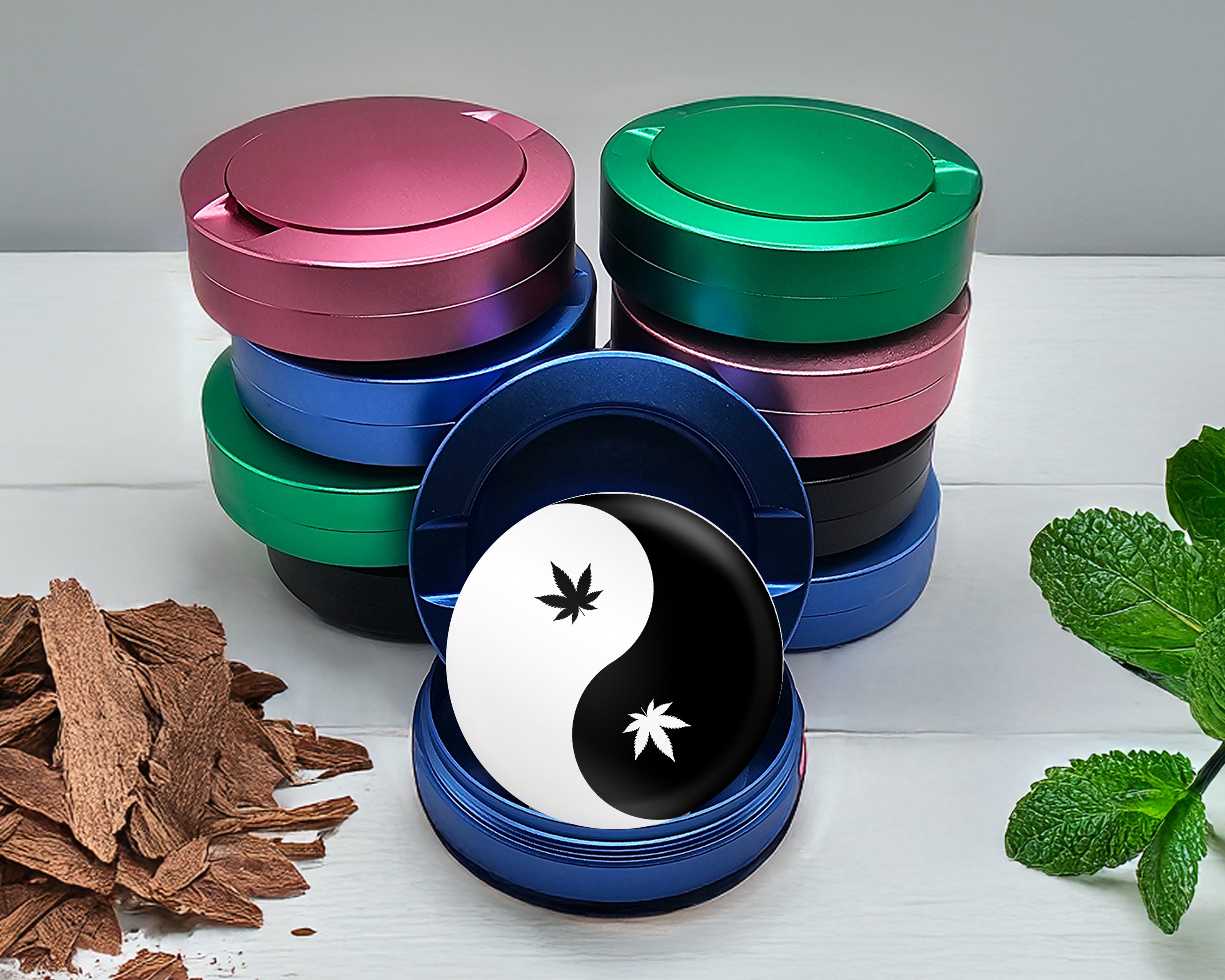 Yin Yang  Snus Storage Case Blue