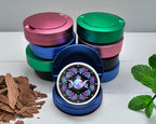 Crystal Rose Moon Trinity Snus Storage Case Blue