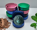 Aztec Turquoise Sun Mask Snus Storage Case Blue