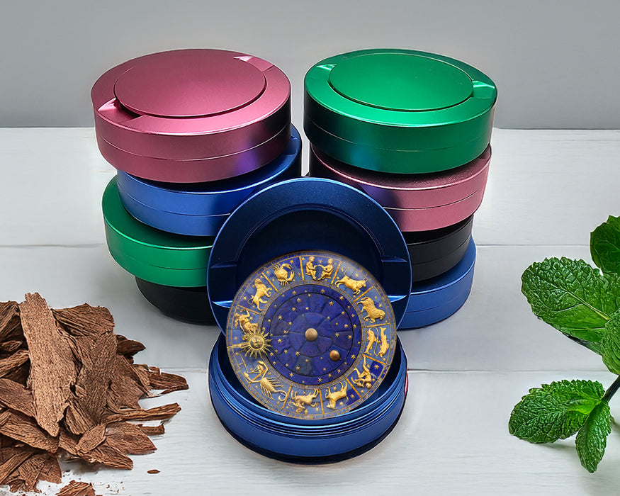 Zodiac Astrology, Signs Of The Zodiac Snus Storage Case Blue