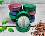 Green Art Nouveau Swan Angelic Vision Snus Storage Case