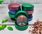 Green Psychedelic Tree Of Life Snus Storage Case