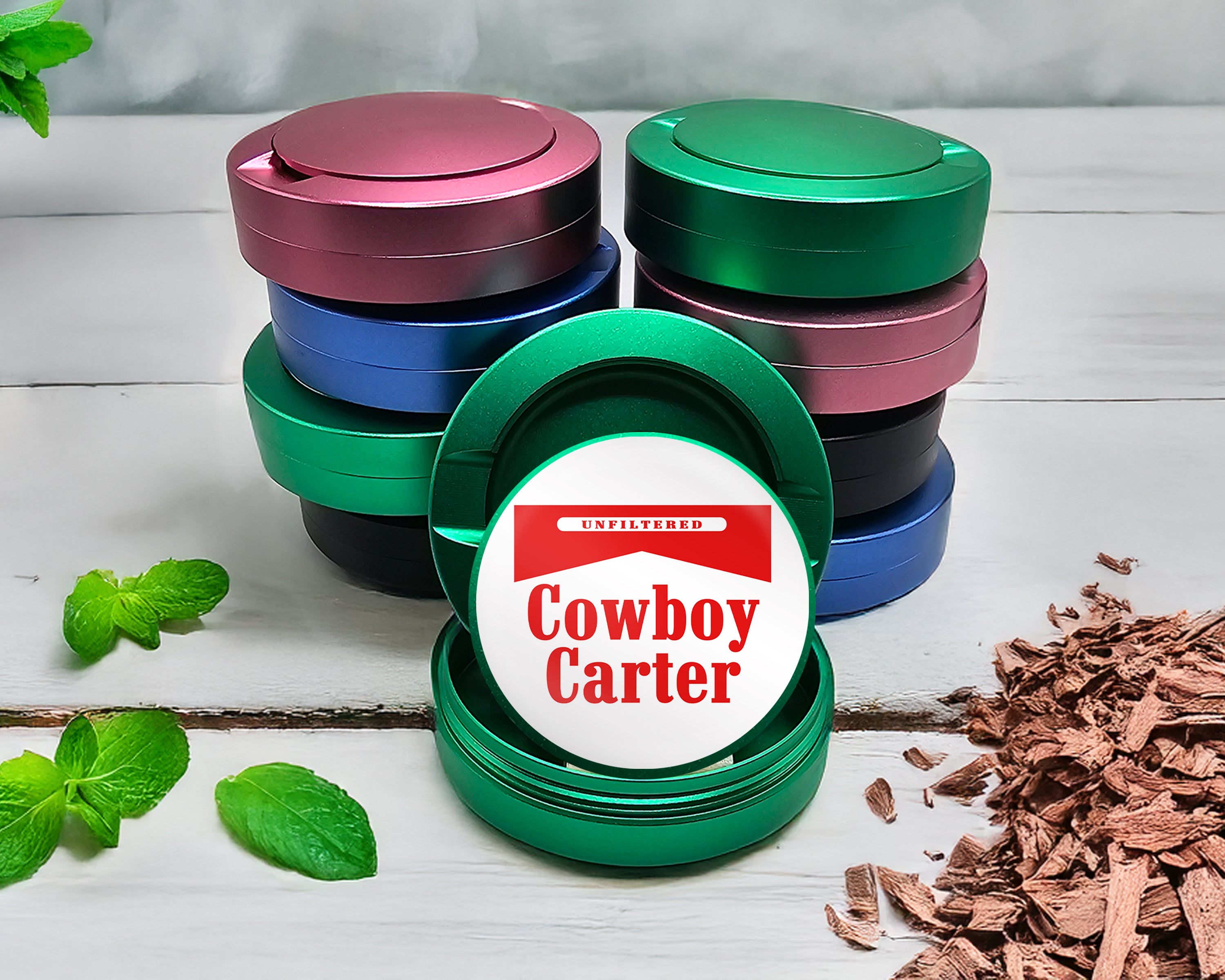 Green Cowboy Karter Snus Storage Case
