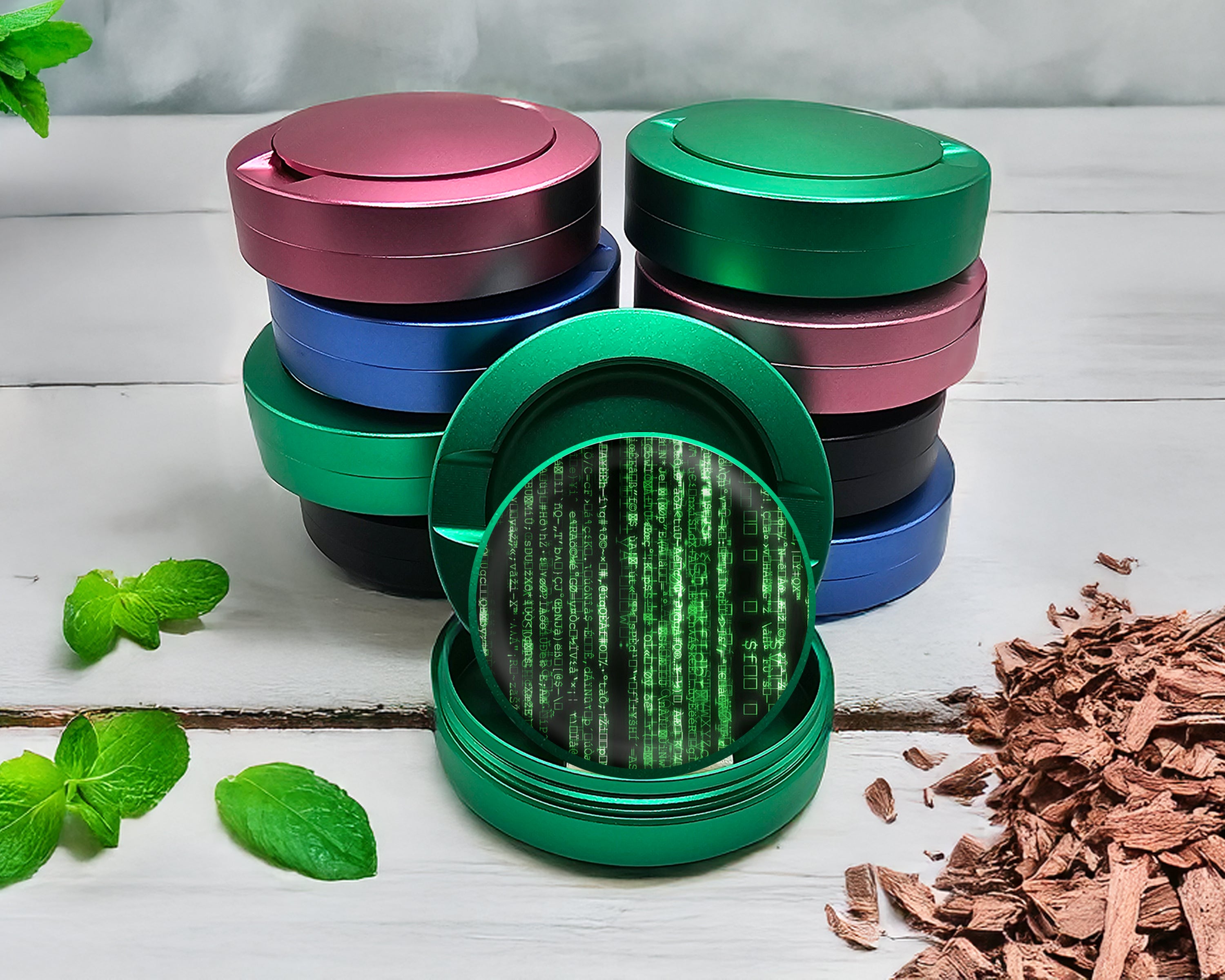 Green The Matrix Code Snus Storage Case