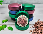 Green Vintage Flowers Snus Storage Case