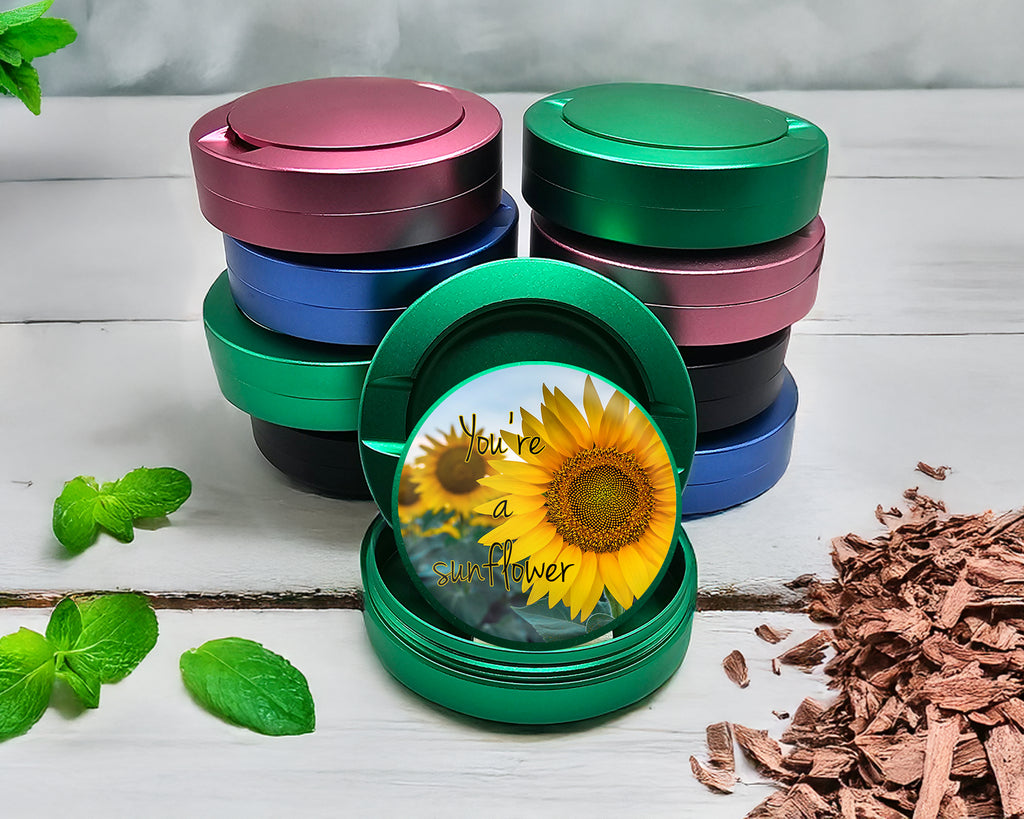 Green You're a Sunflower Snus Storage Case