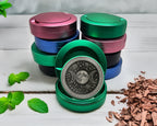 Green Triple Moon Rose Sigil Snus Storage Case