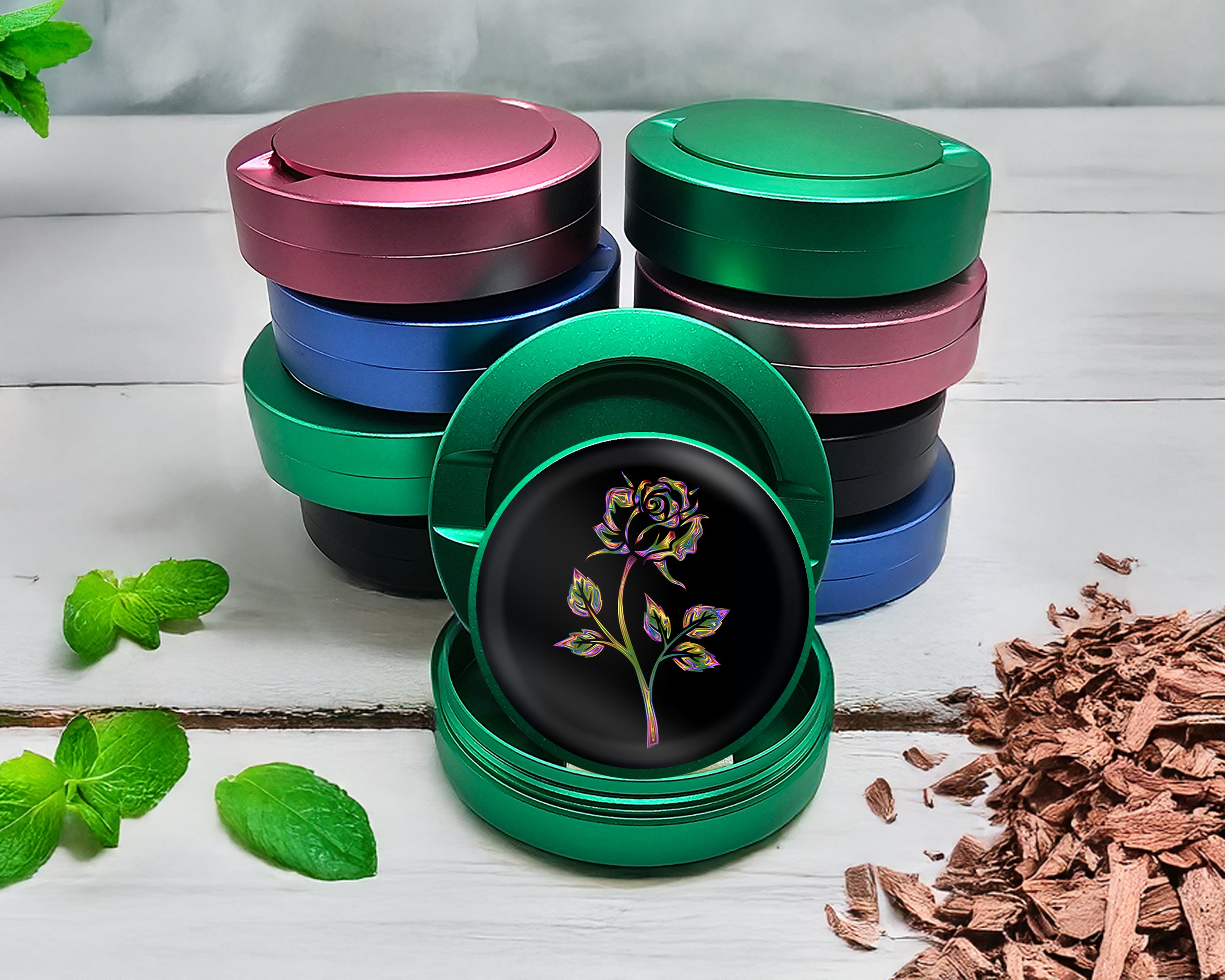 Green Rose Gift For Her Snus Storage Case