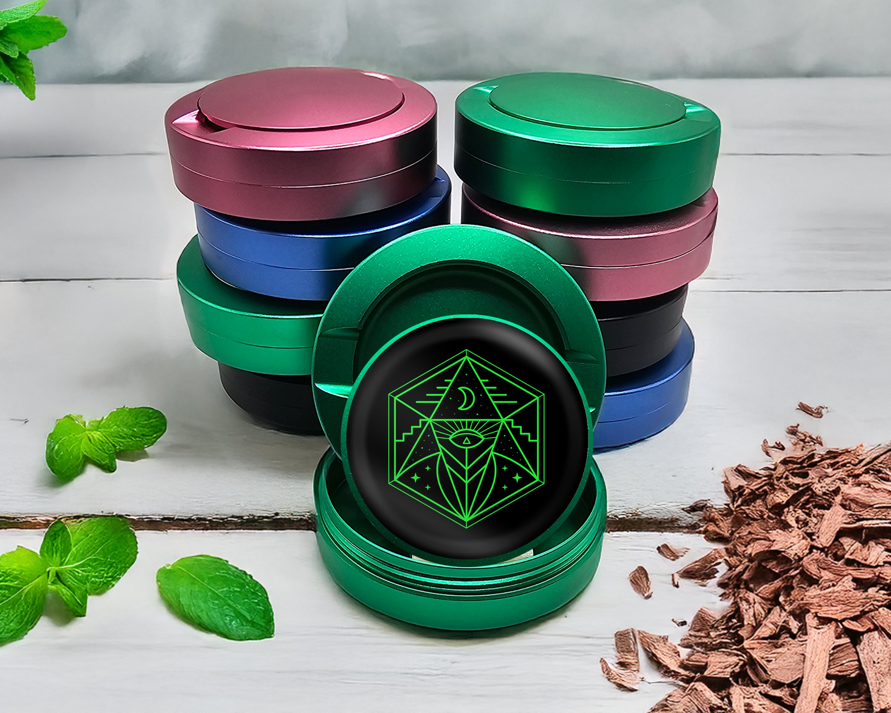 Green Eye Of Providence Snus Storage Case