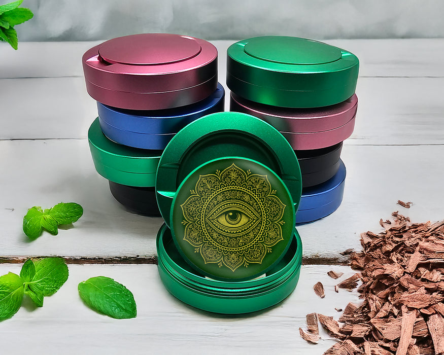 Green Golden All-Seeing Eye Snus Storage Case