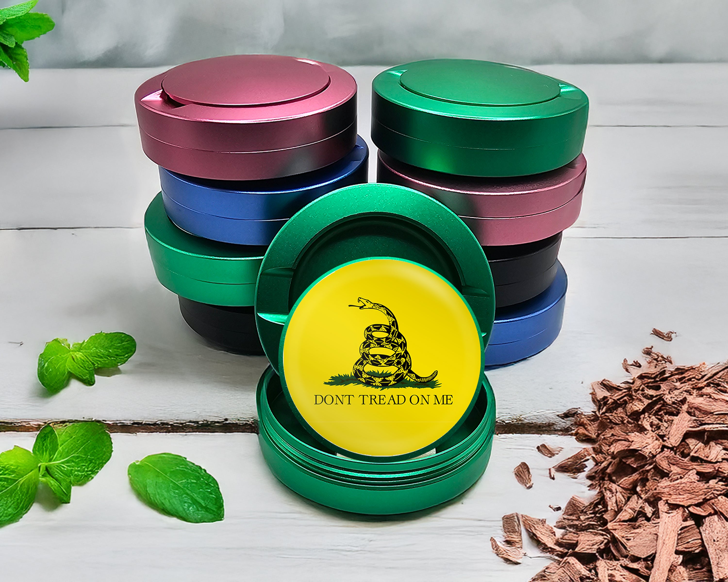Green Don't Tread On Me Snus Storage Case