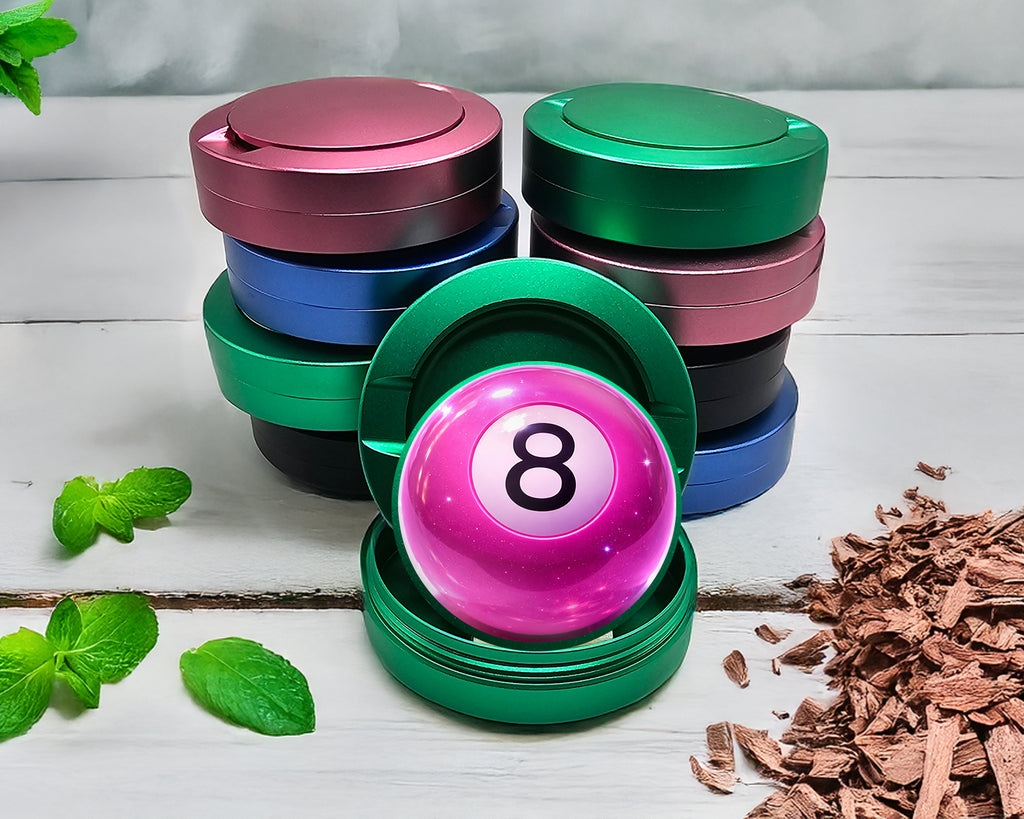 Green Glossy Pink Magic 8 Ball Pop Aesthetic Snus Storage Case