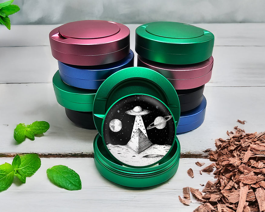 Green Intergalactic Pyramid Theory Snus Storage Case