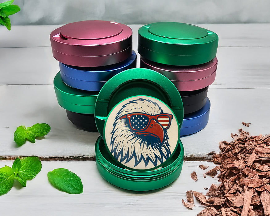 Green Patriotic Eagle With Sunglasses Zyn Storage Case