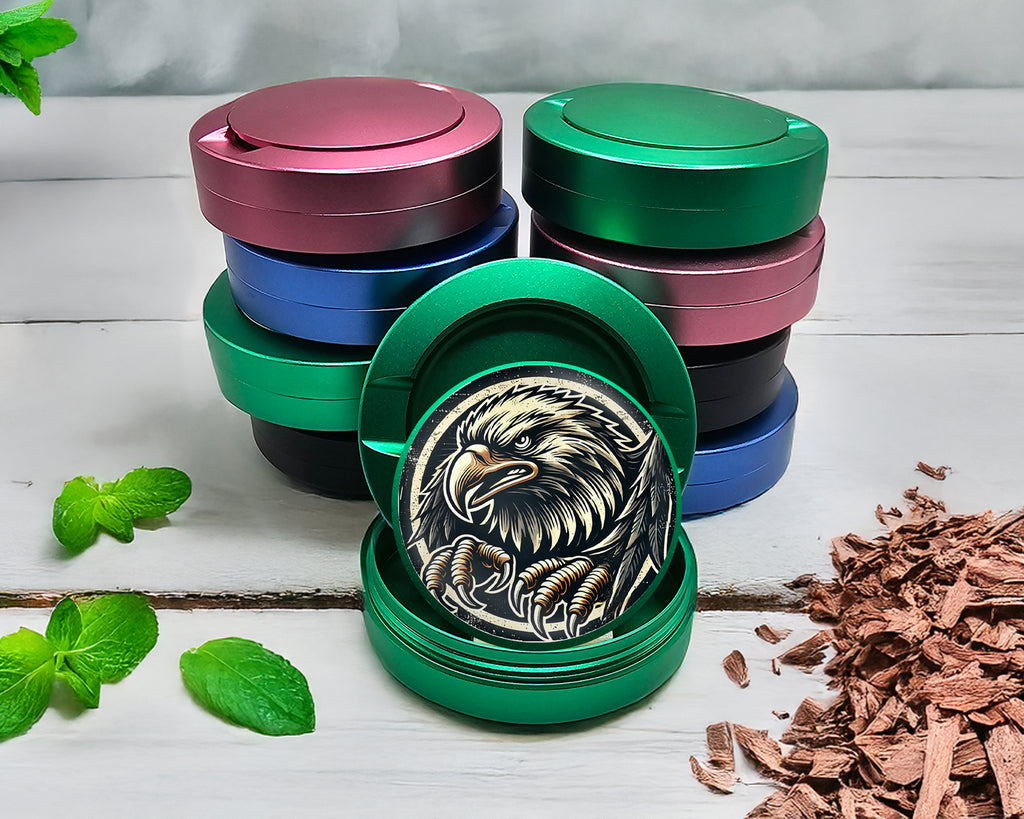 Green American Eagle Power Snus Storage Case
