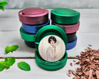 Green Elegant Deco Feather Muse Snus Storage Case