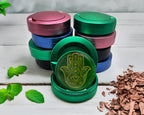 Green Golden Hamsa Hand Snus Storage Case