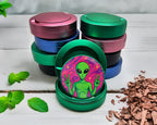 Green Alien We Come In Peace Snus Storage Case