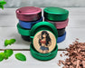 Green Anime Retro Pin-Up Girl with Long Hair and Tattoos Snus Storage Case