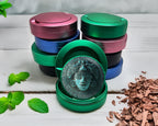 Green Aztec Turquoise Sun Mask Snus Storage Case