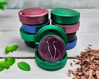 Green Purple Cat Lover Snus Storage Case