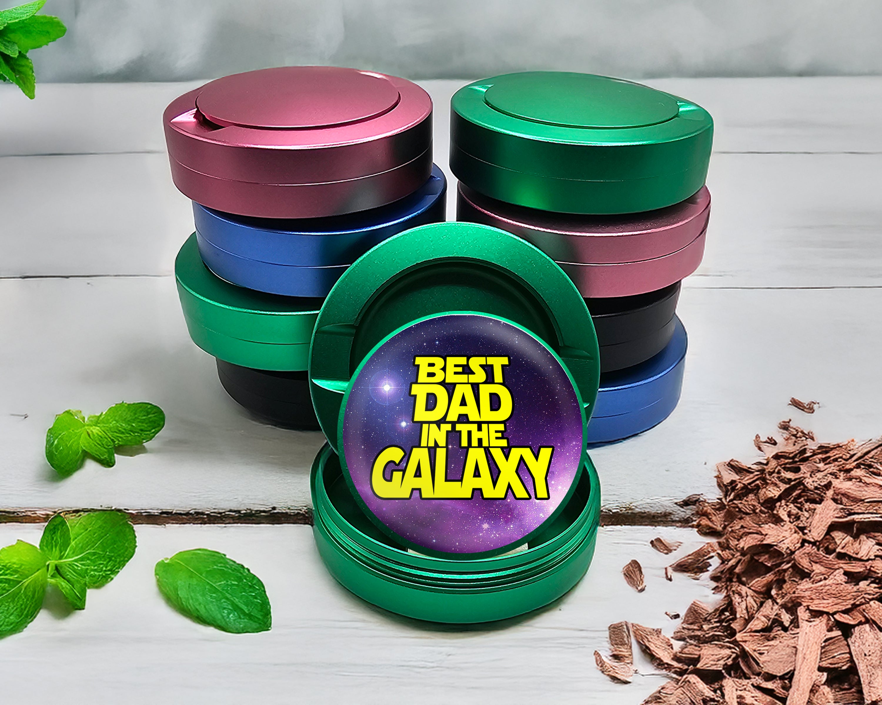 Green Best Dad In The Galaxy Snus Storage Case