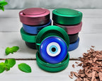 Green Evil Eye Nazar Azul Snus Storage Case