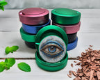 Green Modern Nazar Evil Eye Snus Storage Case