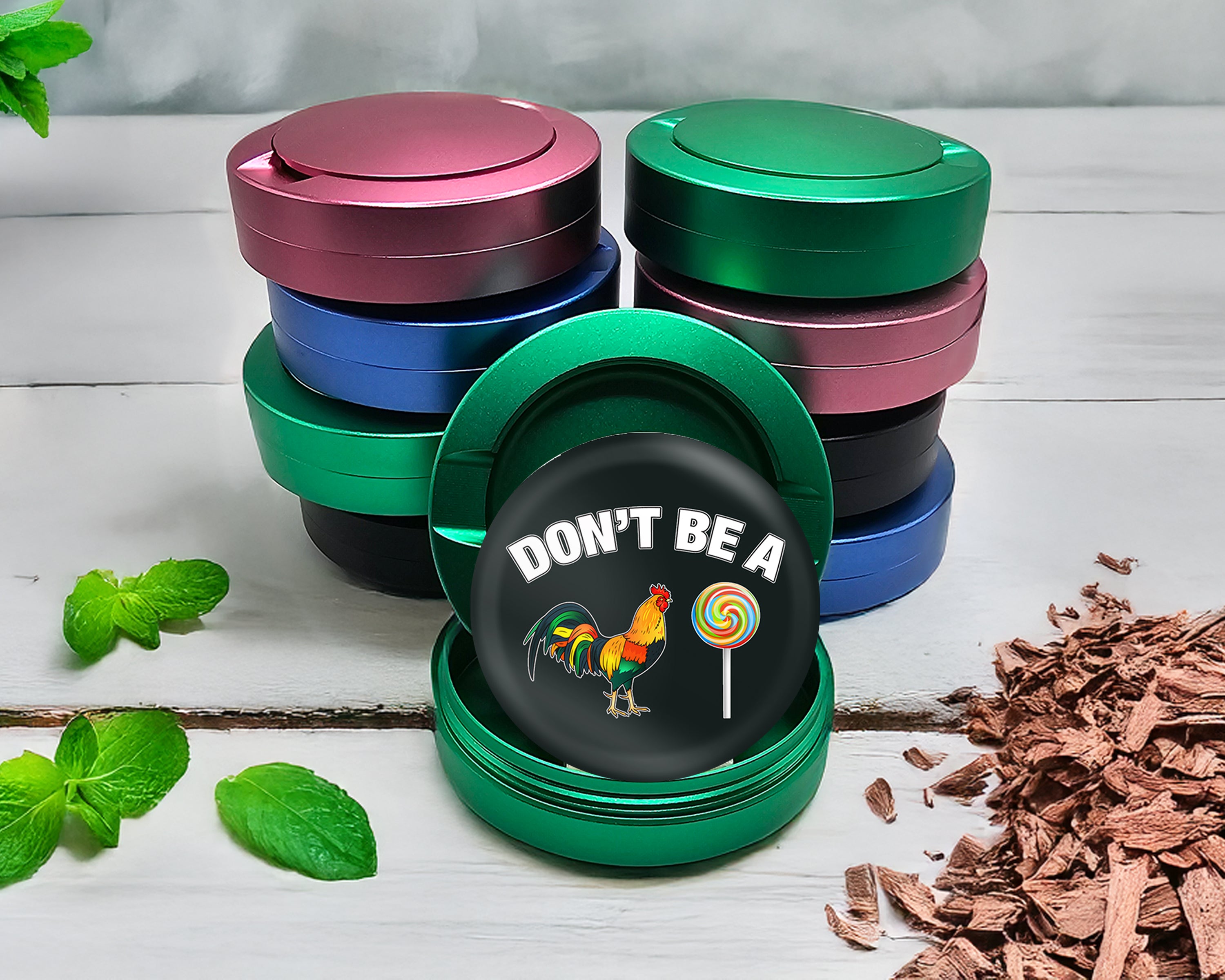 Green Don't Be A C-ck Lollipop Sucker Snus Storage Case