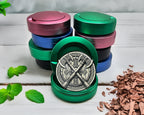Green Viking Battle Axes Snus Storage Case