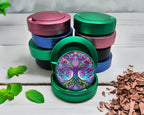 Green Psychedelic Yggdrasil, Old Norse Tree Of Life Snus Storage Case
