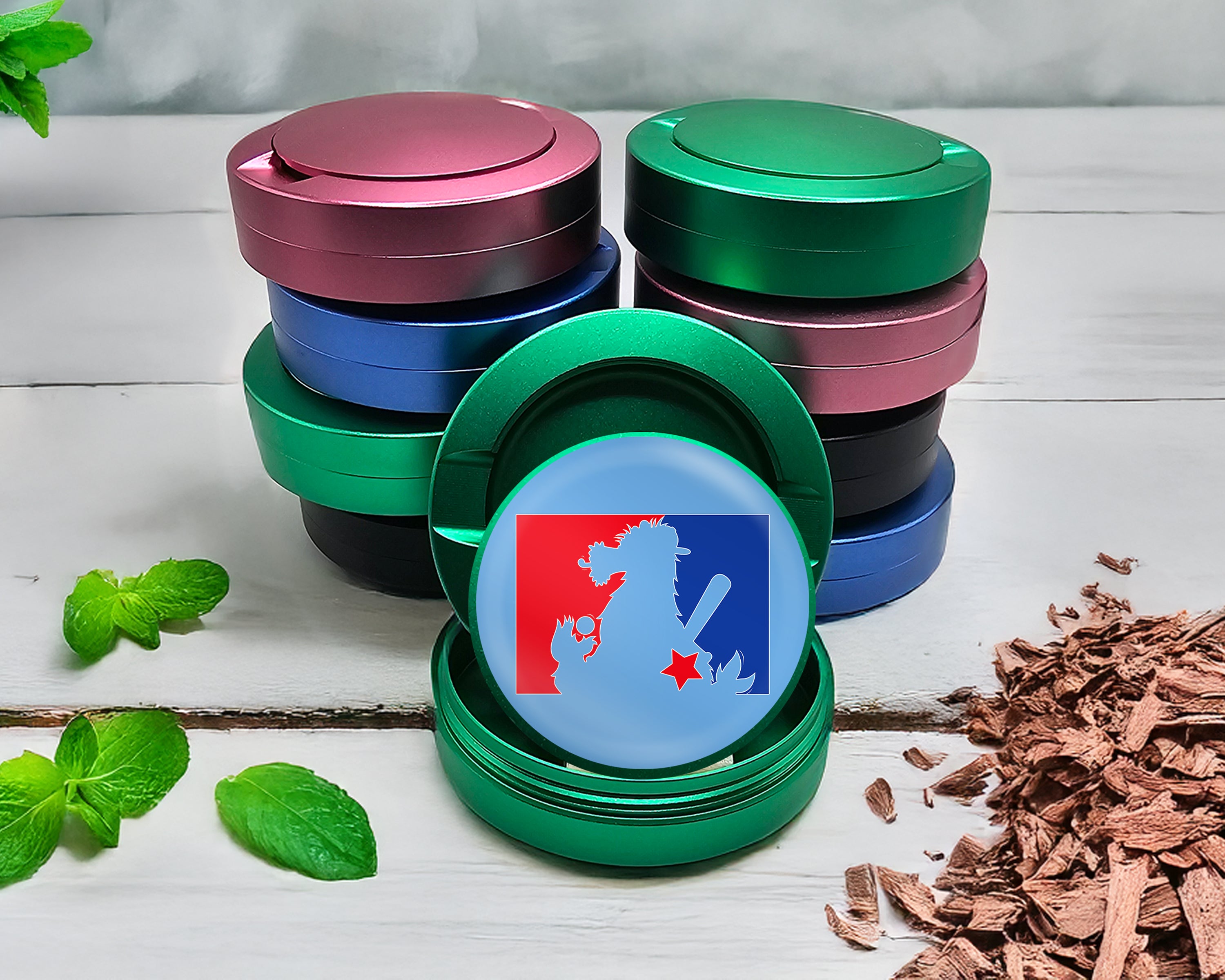 Green Philly Phan Baseball Snus Storage Case