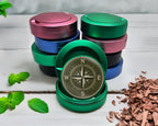 Green Vintage Compass Snus Storage Case