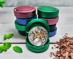 Green Steampunk Clockwork Snus Storage Case