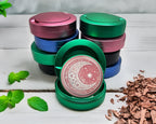 Green Crescent Moon with Stars Snus Storage Case