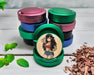 Green Anime Retro Pin-Up Girl with Long Hair and Tattoos Snus Storage Case