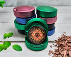 Green Celestial Third Eye Sun Snus Storage Case