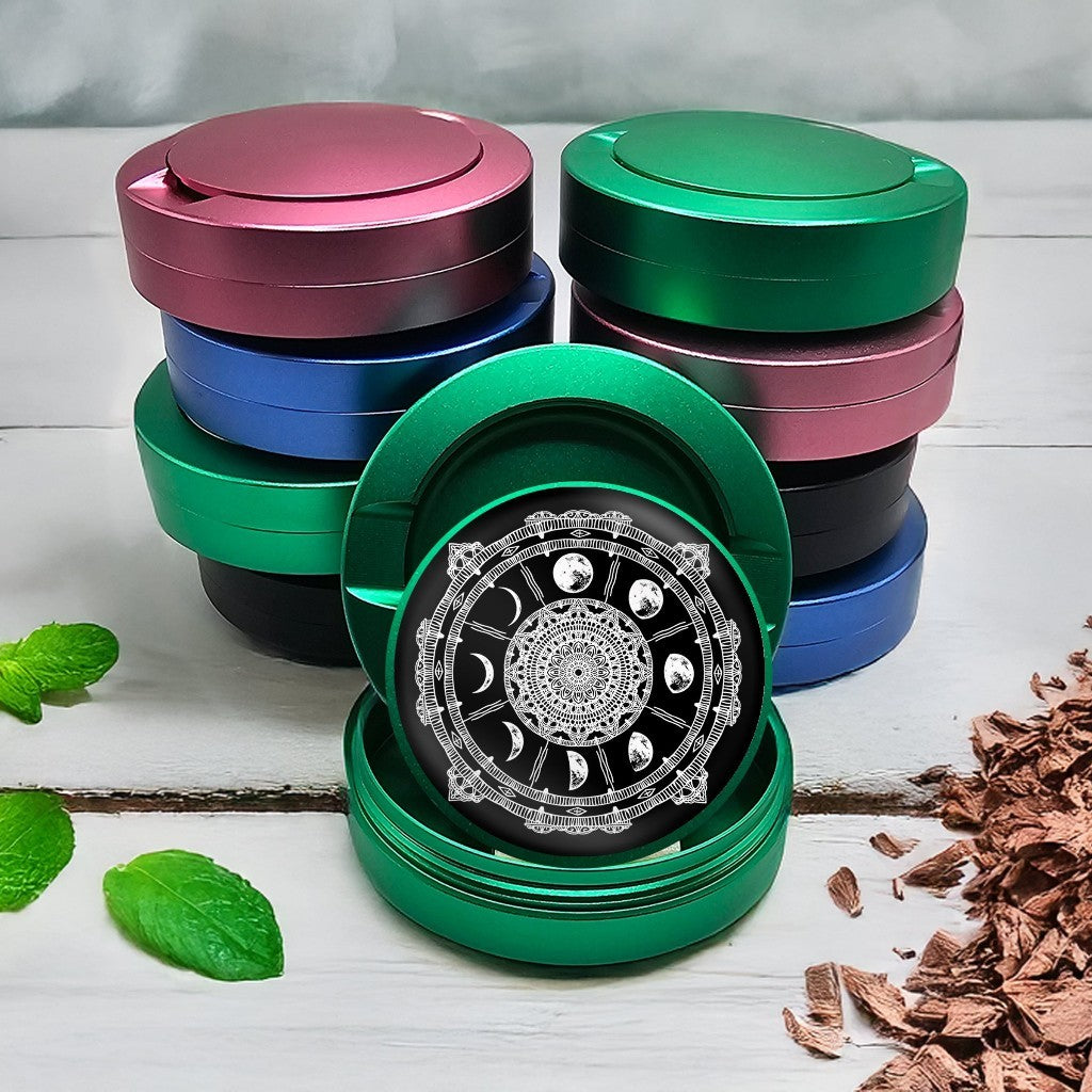 Green Phases of the Moon Witchy Snus Storage Case