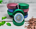Green Astrological Zodiac Signs Clock Snus Storage Case