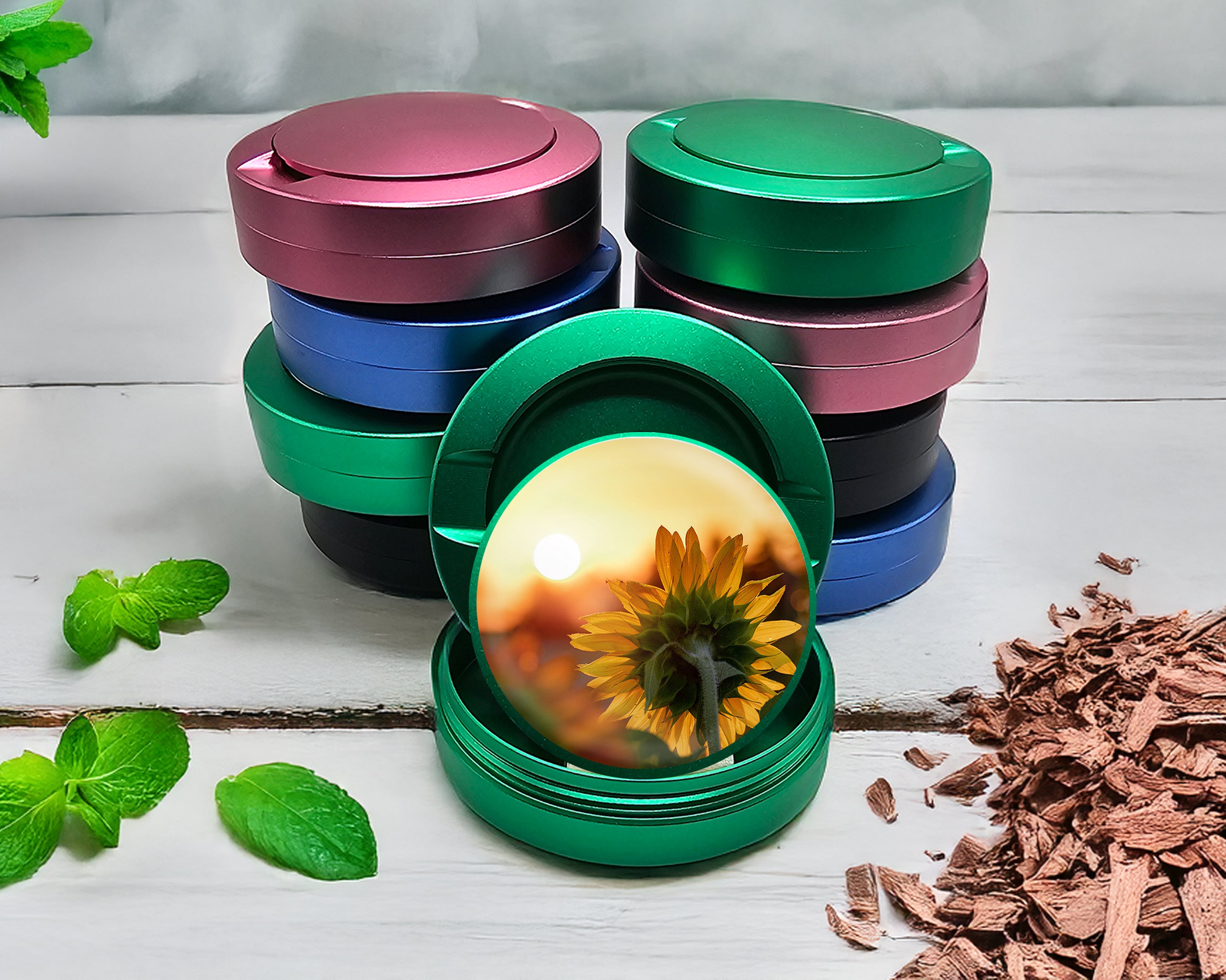 Green Sunflower Snus Storage Case