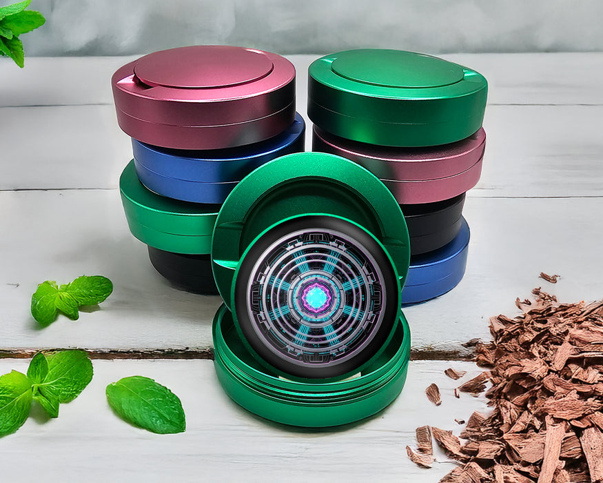 Green Futuristic Energy Core Seal Zyn Storage Case